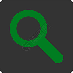 绿色和灰色搜索平板整数按钮审计放大镜眼睛玻璃工具图标字形定位探索测试背景图片