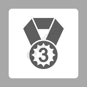 第三位 授奖按钮覆盖颜色集第三位图标报酬速度标签青铜评分文凭锦标赛金子正方形领导者背景图片