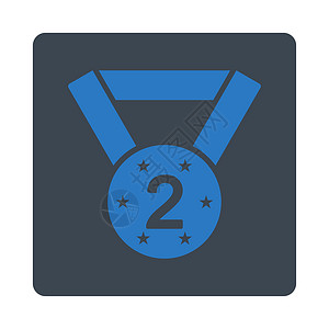 颁奖按钮覆盖彩色集的第二个奖牌图标领导者文凭荣誉邮票保修证书金子质量标签字形背景图片