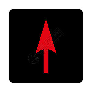 箭头 Axis Y 平压强化红色和黑色生长箭头轴坐标光标指针穿透力导航背景图片