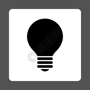 黑色和白色整形按键全色专利发明力量电气思维风暴玻璃照明灯泡解决方案背景