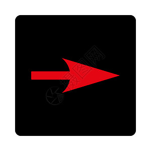 向箭轴 X 平压强化红色和黑色坐标穿透力指针导航水平光标箭头背景图片