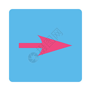 向箭头轴 X 平平粉色和蓝色指针导航箭头水平坐标光标穿透力背景图片