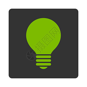绿色和灰色生态整形按键全环活力创新专利发明力量玻璃解决方案灯泡思维照明背景