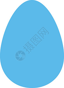 鸡蛋平蓝色图标字形食物形式数字早餐细胞背景图片
