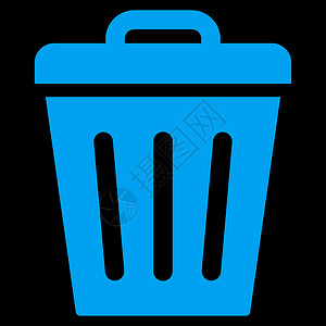 废件可平放蓝色图标回收黑色环境垃圾桶背景垃圾箱回收站倾倒生态篮子背景图片
