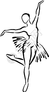 芭蕾舞女演员女性芭蕾舞女女孩舞蹈青少年演员芭蕾舞女士插画