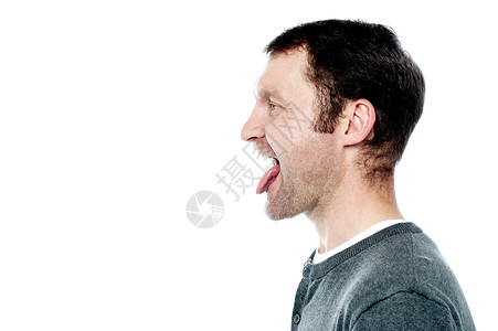 人把他的舌头伸出来高清图片