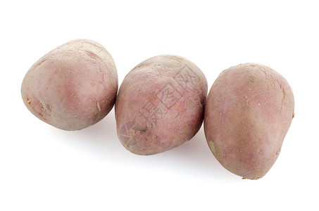 红土豆白色根菜蔬菜红色土豆背景图片