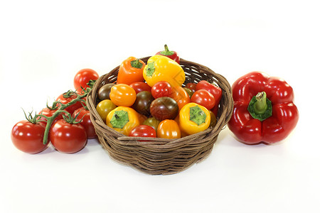 青菜蔬菜购物厨房胡椒市场饮食成分素食食物草药维生素高清图片