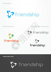 友谊徽标-有EPS格式背景图片