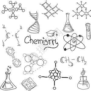 原子符号含有白色公式的化学符号 矢量插图设计图片