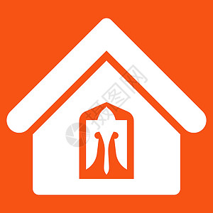 在中创建的主图标住房橙色商业住宅财产主页祖国大厦家园不动产背景图片