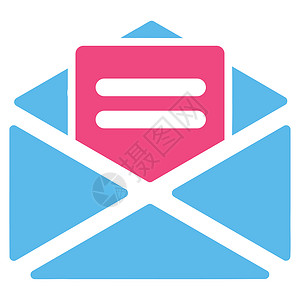 从打开邮件图标邮资粉色蓝色信封邮政电子邮件明信片通讯数据垃圾邮件背景图片