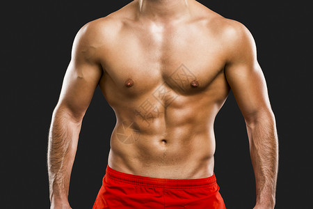 肌肉人拉丁身体腹部成人腹肌男性躯干健身房运动员运动背景图片