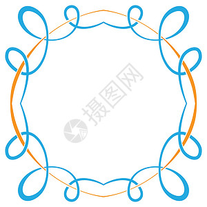 矢量框架双层菜单边界卡片标签插图书法艺术问候语证书背景图片