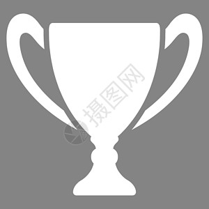 来自竞争和成功双彩图标集的 Cup 图标领导者酬金背景高脚杯灰色竞赛沙漠证明书玻璃字形背景图片