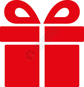 来自竞争和成功双彩图标集的当前图标展示生日礼物字形盒子产品丝带包装生日优胜者晋升背景图片