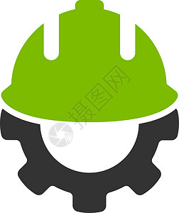 从开发图标工具工程师齿轮机械安全工人建筑师服务头盔职业背景图片