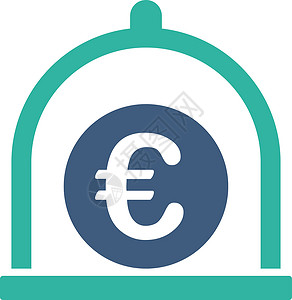 储物图标来自的欧元标准图标硬币基金安全投资字形资本保险箱存钱罐储物盒银行设计图片