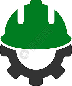安全帽图标从开发图标建筑师工人机械承包商服务灰色建造工具力量盔甲设计图片