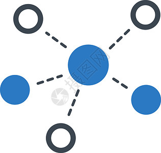 虚拟链接图标团队线条分支机构细胞组织分发社会化学网络媒体背景图片