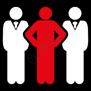 团队图标社区帐户男人会议用户社会红色命令字形客户背景图片