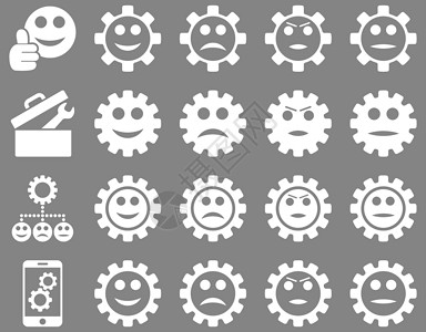 工具和微笑工具图标制度手机盒子符号机器字形引擎结构表情控制背景图片