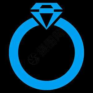 手绘蓝宝石钻石商业集成钻石环图首饰奢华水晶火花石头金子展示财富珠宝婚礼背景