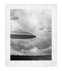 UFO 观测局外人飞船火星人宇航员外星人背景图片