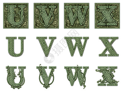 货币的字母顺序 U 到 X背景图片