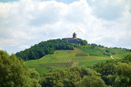 利希滕贝格巴登符腾堡州葡萄酒高清图片
