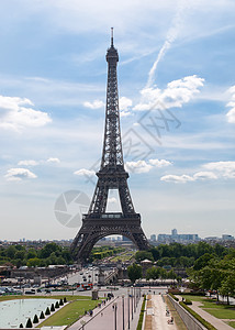 法国艾菲尔铁塔艾菲尔铁塔 - 位于巴黎中心的一个金属塔 他最著名的背景
