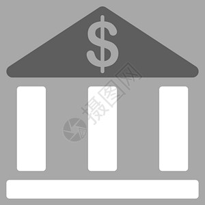 双中心臂商业双彩集的银行图标店铺图书馆平衡房子背景货币银色经济投资中心设计图片