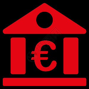 银行集团的银行建设图标房子贮存价格建筑库存红色公司黑色背景金融背景图片