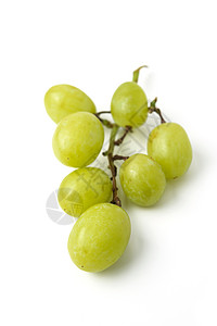 绿葡萄白色美食家素食健康饮食影棚水果绿色背景图片