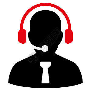 图标头像接收操作器图标男人助手咨询服务耳机接待求助扬声器代理人音频背景