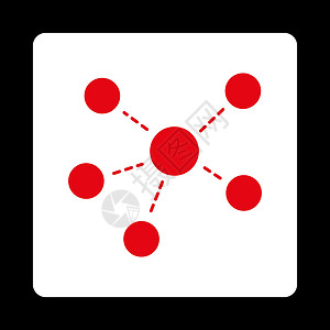 连接图标虚线社区节点中心营销圆形链接按钮网络团队背景图片