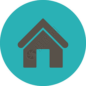 青山中的房子家庭平平灰色和青青色圆环按钮财产栖息地小屋不动产大厦办公室商业房子公寓车库设计图片