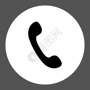 电话平面黑白双色圆环按钮戒指拨号灰色热线背景字形讲话电讯电话号码扬声器背景图片