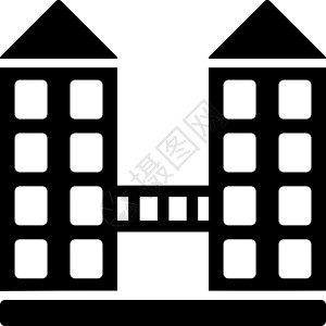 商业集市公司图标建筑学房子房地产景观城市摩天大楼公寓小屋酒店字形背景图片