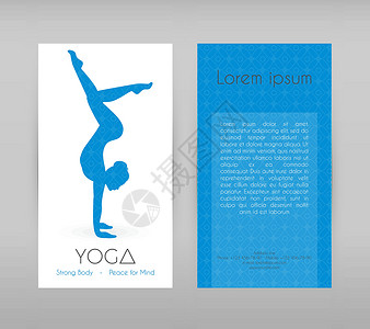 瑜伽馆招生传单妇女做瑜瑜伽 传单文化卡片健身房活力女士身体小册子女孩绘画女性设计图片