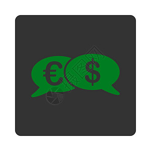 货币框按钮银行业务交易图标市场贸易银行电子商务货币绿色字形解雇金融经济背景