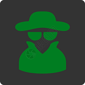 福尔摩斯探案集Spey 图标字形勘探正方形外套帽子服务秘密私人检查安全设计图片