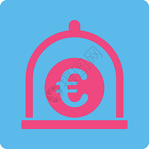 硬币储物柜欧元标准图标资本保险箱正方形档案收益现金存钱罐店铺银行按钮设计图片