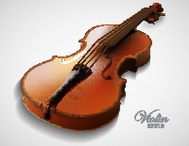 小提琴音乐风格音板音乐会曲线插图字符串装饰优美乐器背景图片