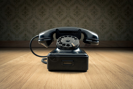 1950年代黑色手机背景图片