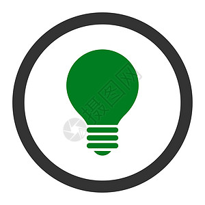 绿色和灰色平板电动散流平面绿色和灰色四轮光栅图标力量活力专利发明电气解决方案字形灯泡天才创新背景