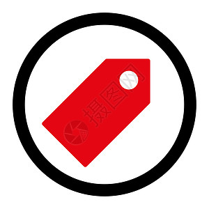 红色榜样标记平板密集红色和黑颜色 四轮光栅图标实体卡片依恋节点标签夹子变体字形学期价格背景