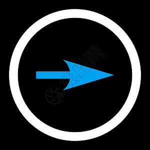 箭头轴 X 平蓝色和白颜色平面水平导航坐标光标指针穿透力背景图片